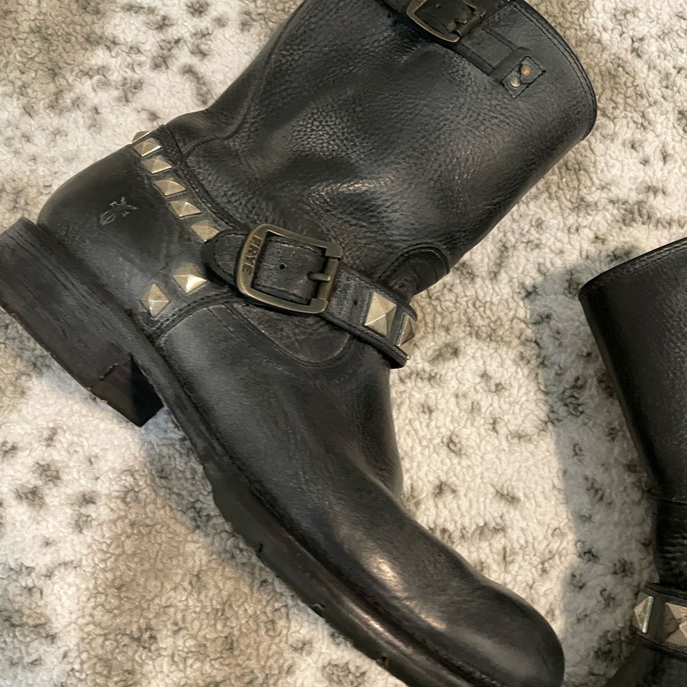 Frye studded Rogan moto boots - Picture 3 of 7